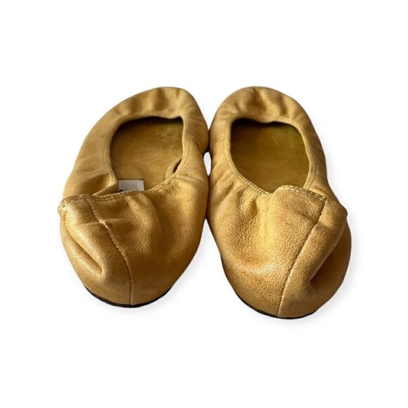 Lanvin signature ballet flats in Yellow Leather,  Size 38.5 EU, With box - Picture 6 of 13